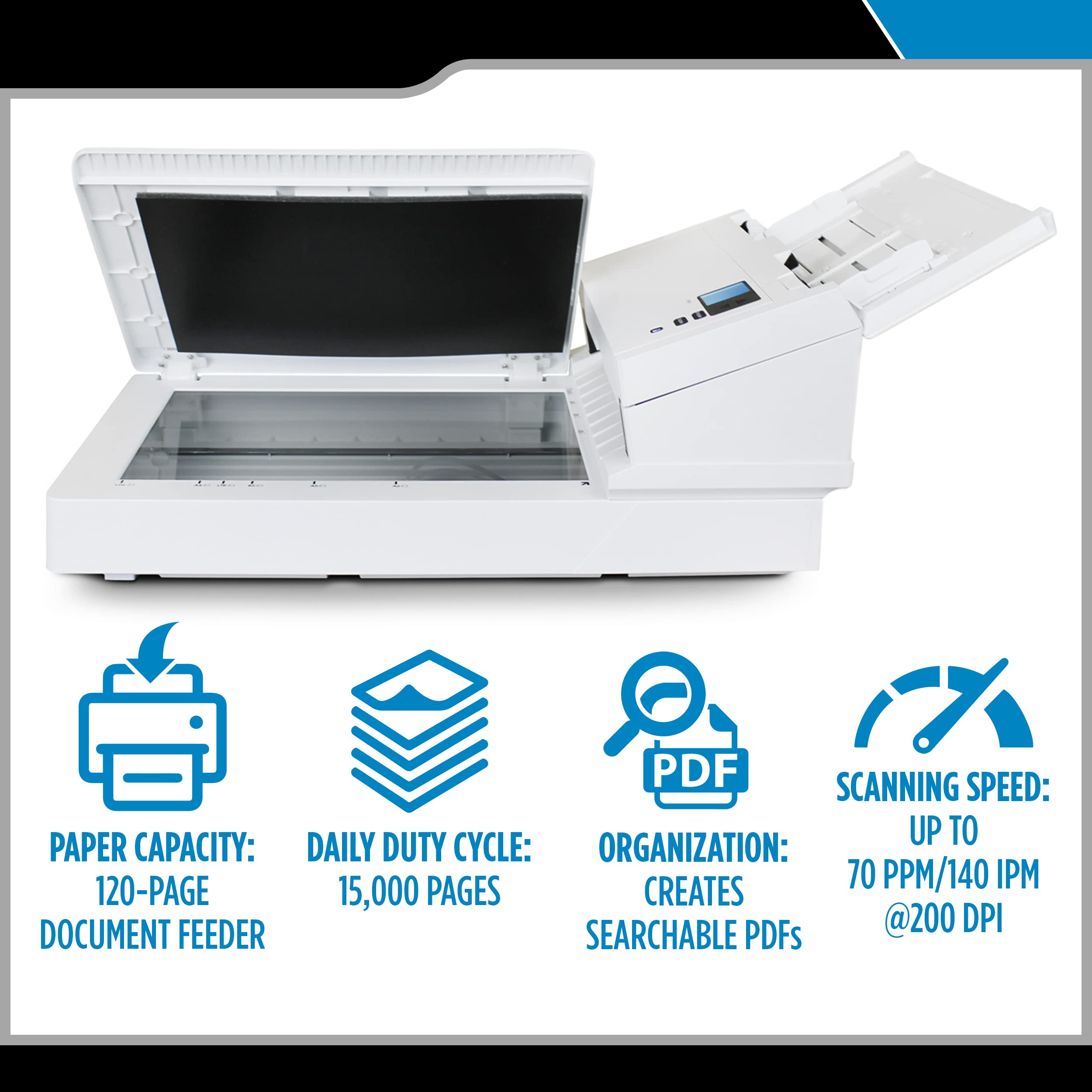Amazon.com: Xerox FD70 Scanner, USB Duplex Flatbed Office Document